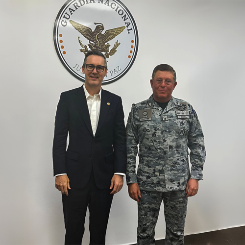 JR recibe informe anual de Guardia Nacional en el Senado